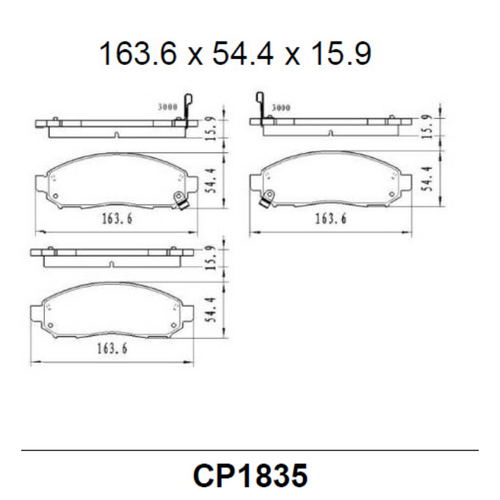 Premier Rear Ceramic Brake Pads DB1685 CP1685