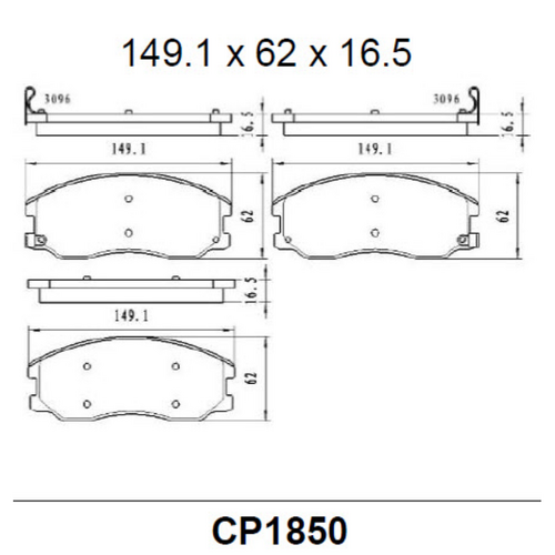 Premier Rear Ceramic Brake Pads DB1694 CP1694