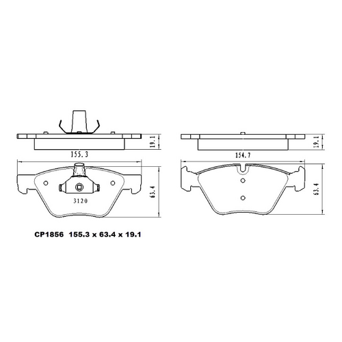 Premier Rear Ceramic Brake Pads DB1718 CP1718