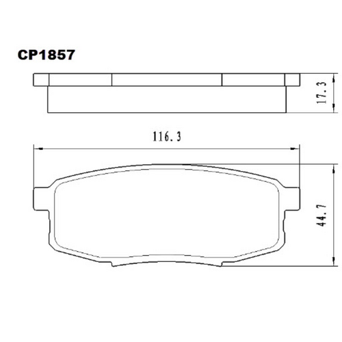 Premier Front Ceramic Brake Pads DB1722 CP1722