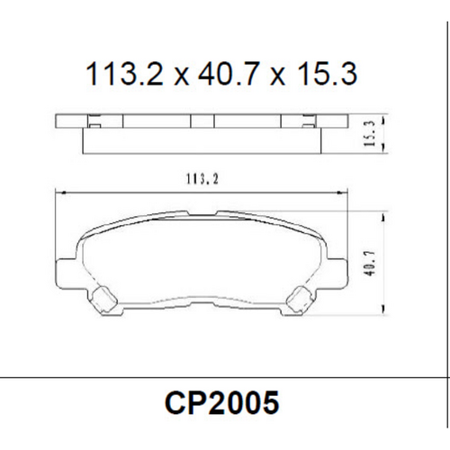 Premier Rear Ceramic Brake Pads DB2005 CP2005