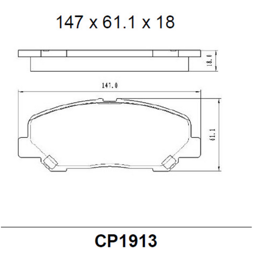PREMIER Ceramic Brake Pads DB2187 CP2187