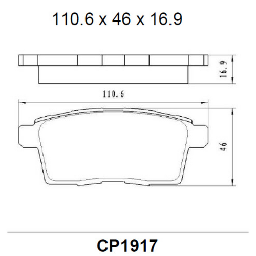 Premier Front Ceramic Brake Pads DB2243 CP2243