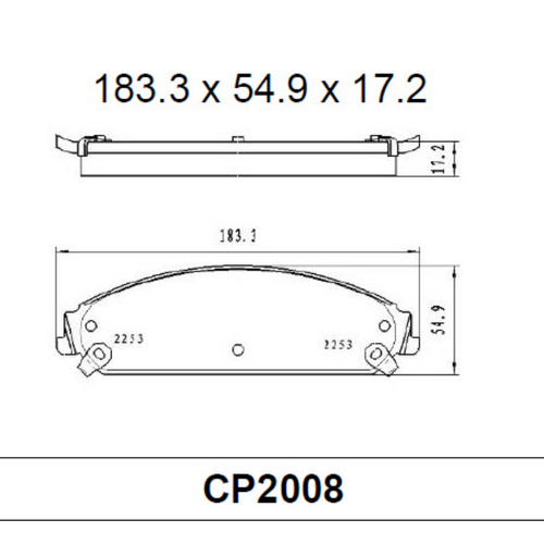 Premier Front Ceramic Brake Pads DB2454 CP2454