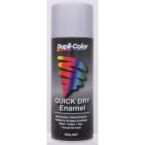 Dupli-Color Quick Dry Enamel Paint Bright Aluminium 250G CQDE16 Aerosol