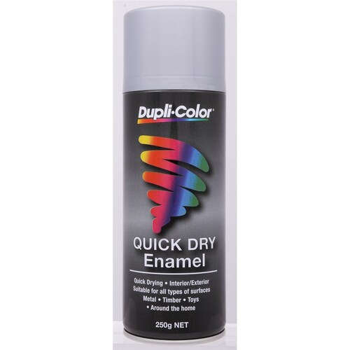 Dupli-Color Quick Dry Enamel Paint Bright Aluminium 250G CQDE16 Aerosol