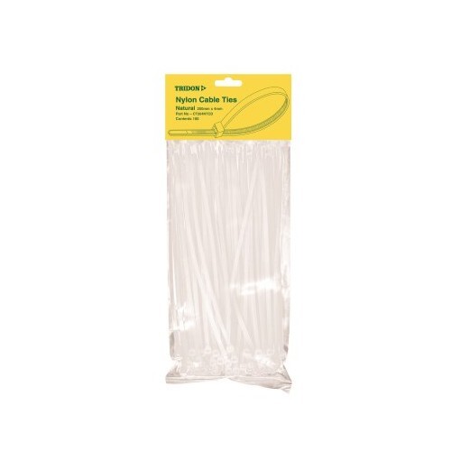 Tridon Cable Tie Natural 200x5mm Pk100 CT205NTCD