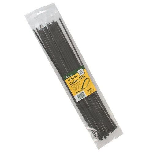 Tridon Cable Tie Black 400x5mm Pk25 CT405BKCD