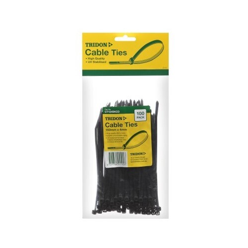 Tridon Cable Tie Black 450x5mm Pk25 CT455BKCD