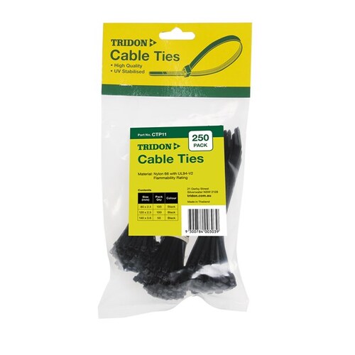 Tridon Cable Tie Assorted 250pc CTP11
