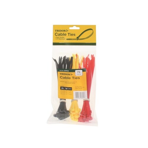 Tridon Cable Tie Asst 75pcs CTP18