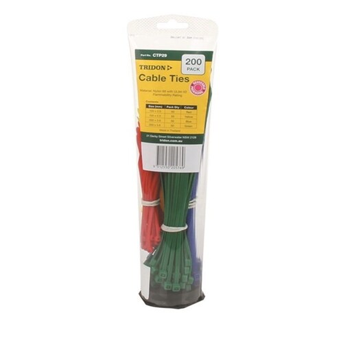 Tridon Cable Tie Combo Pack - Assorted Colours CTP29
