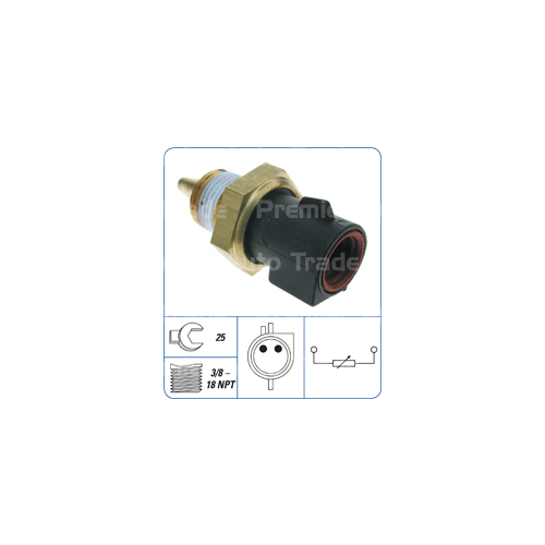 PAT Coolant Temperature Ecu Sensor With Oval Black Plug CTS-013