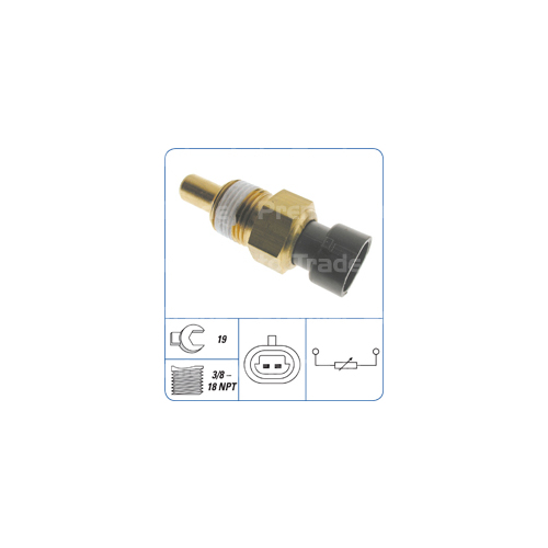 Standard Coolant Temperature Engine Ecu Sensor With Oval Plug CTS-022 