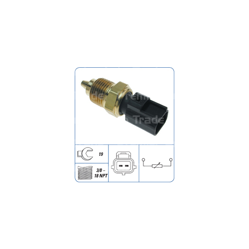 PAT Coolant Temperature Engine Ecu Sensor 3/8 x 18NPTF Black Plug CTS-024