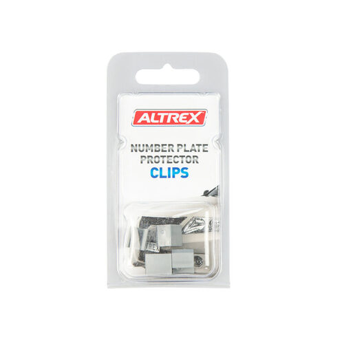 Altrex Number Plate Cover Clips Ultimate Push On Clips Chrome 4 Pack CU4C