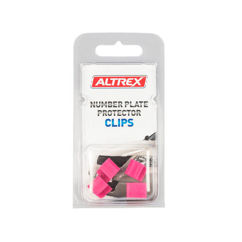 Altrex Number Plate Cover Clips Ultimate Push On Clips Pink 4  Pack CU4P