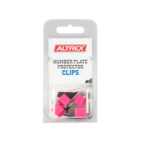 Altrex Number Plate Cover Clips Ultimate Push On Clips Pink 4 Pack CU4P