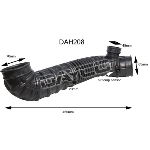 Dayco Air Intake Hose DAH208