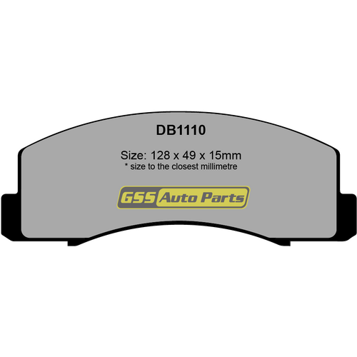 Budget Front Brake Disc Pads DB1110 DB1110