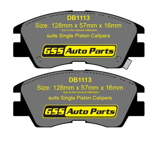 Budget Front Brake Disc Pads DB1113 DB1113