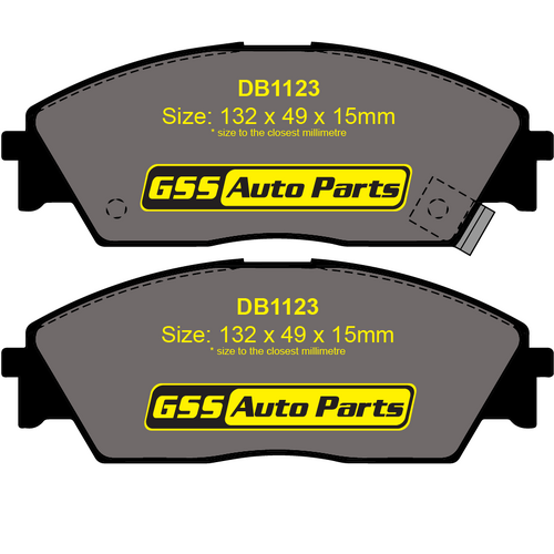 Budget Front Brake Disc Pads DB1123 DB1123