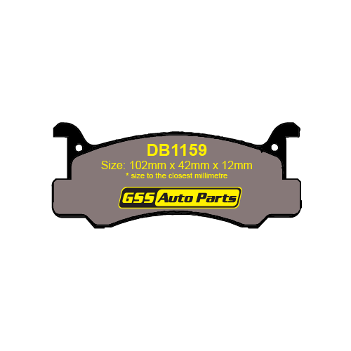 Budget Rear Brake Disc Pads DB1159 DB1159