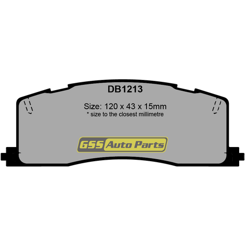Budget Rear Brake Disc Pads DB1213 DB1213