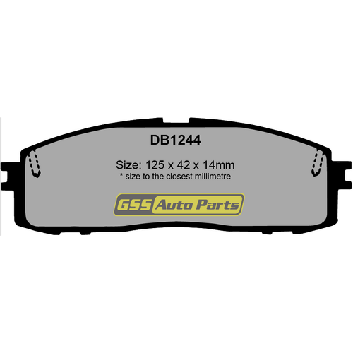Budget Rear Brake Disc Pads DB1244 DB1244