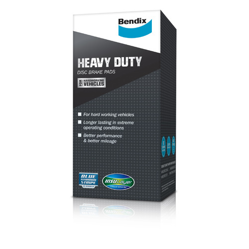 Bendix Rear Heavy Duty Brake Pads DB1338HD DB1338 suits KORANDO 1/98 - 1/00, MUSSO 2.2, 2.3, 2.9, 3.2L 7/96 - 1/10
