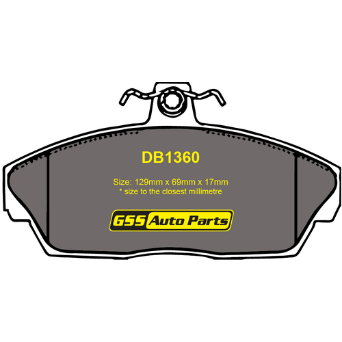 Budget Front Brake Disc Pads DB1360 DB1360 suits FREELANDER 4WD 2/98 - 02
