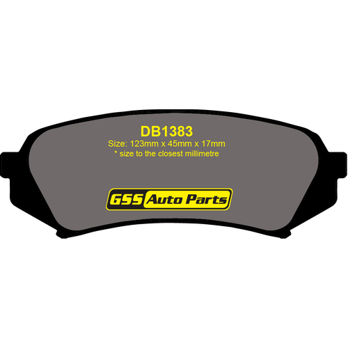 Budget Rear Brake Disc Pads DB1383 DB1383