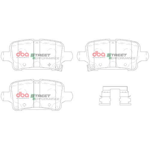DBA Rear Street Performance Brake Pads DB15018SP