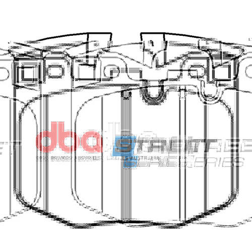 DBA Front Street Series Brake Pads DB15107SS