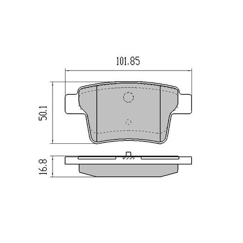 Budget Rear Brake Disc Pads DB1713 DB1713