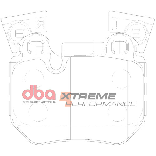 DBA Rear Xtreme Performance Brake Pads DB2196XP DB2196