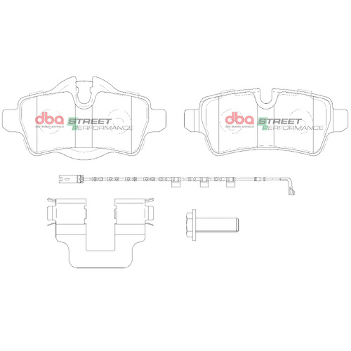 DBA Rear Street Performance Brake Pads DB2214SP DB2214
