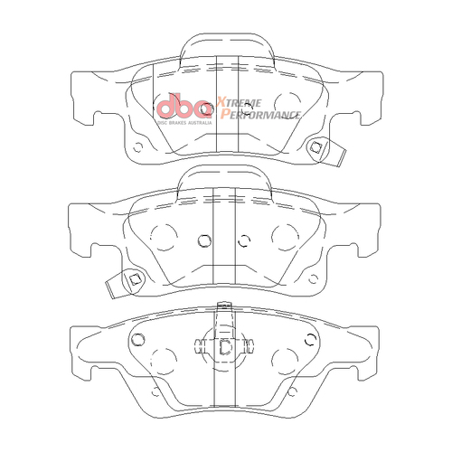 DBA Rear Xtreme Performance Brake Pads DB2217XP DB2217