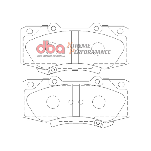 DBA Front Xtreme Performance Brake Pads DB2221XP DB2221