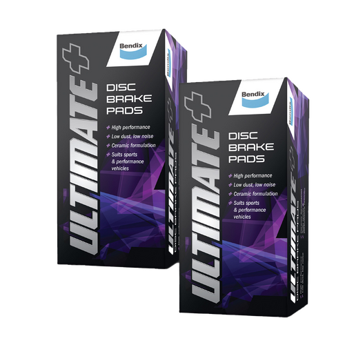 Bendix Ultimate+ Front & Rear Brake Pad Set DB2266ULT+ DB2267ULT+