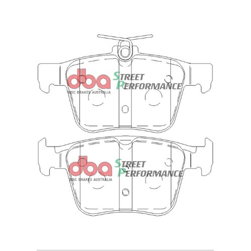 DBA Rear Street Performance Brake Pads DB2415SP