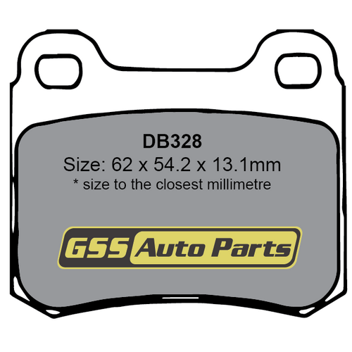 Budget Rear Brake Disc Pads DB328 DB328