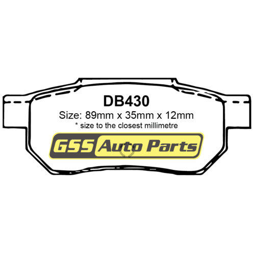 Budget Rear Brake Disc Pads DB430 DB430