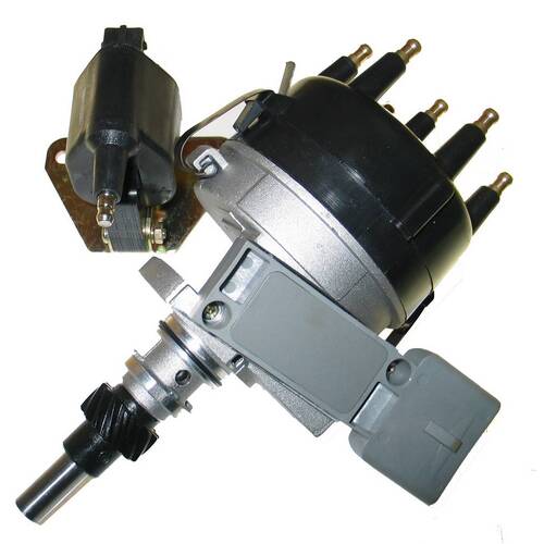 RAE Distributor (New) With USA Made Module & Ignition Coil Kit DB605NC