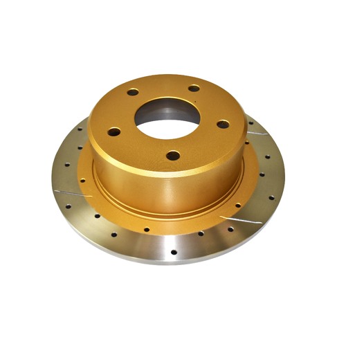 DBA Rear Street Series Gold Cross Drilled & Slotted Brake Rotor (1) DBA016X RDA16