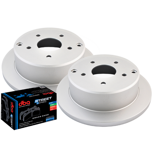 DBA Rear Street Series Brake Rotors & Brake Pads DBA041E DB1332SS
