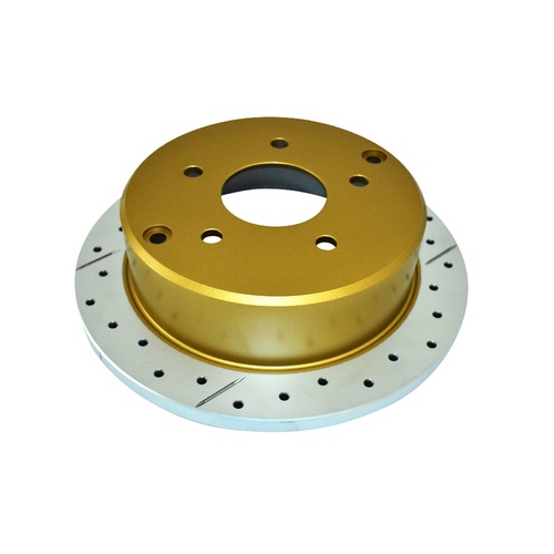 DBA Rear Street Series Gold Cross Drilled & Slotted Brake Rotor (1) DBA041X RDA41