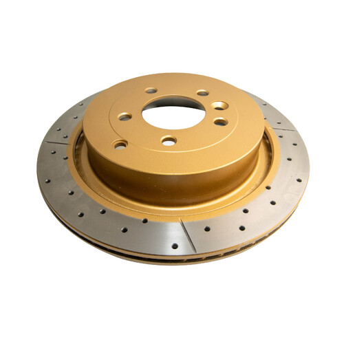 DBA Street Series Gold Cross Drilled & Slotted Brake Rotor (1) DBA2095X