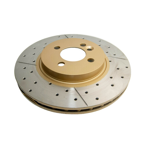 DBA Street Gold Cross-drilled/slotted Kp( Mini Cooper R56 05-> F ] DBA2524X