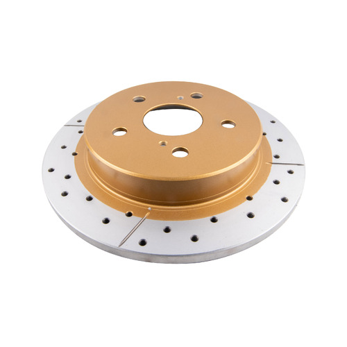 DBA Street Series Gold Cross Drilled & Slotted Brake Rotor (1) DBA2765X